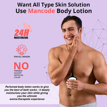 Mancode Luxure Body Lotion For Men 200ml | Easy Absorption | Nourishing Formulation | Hydrating Moisturization | Intense Care | Smooth Texture | Healthier Complexion | Elevates self-care.